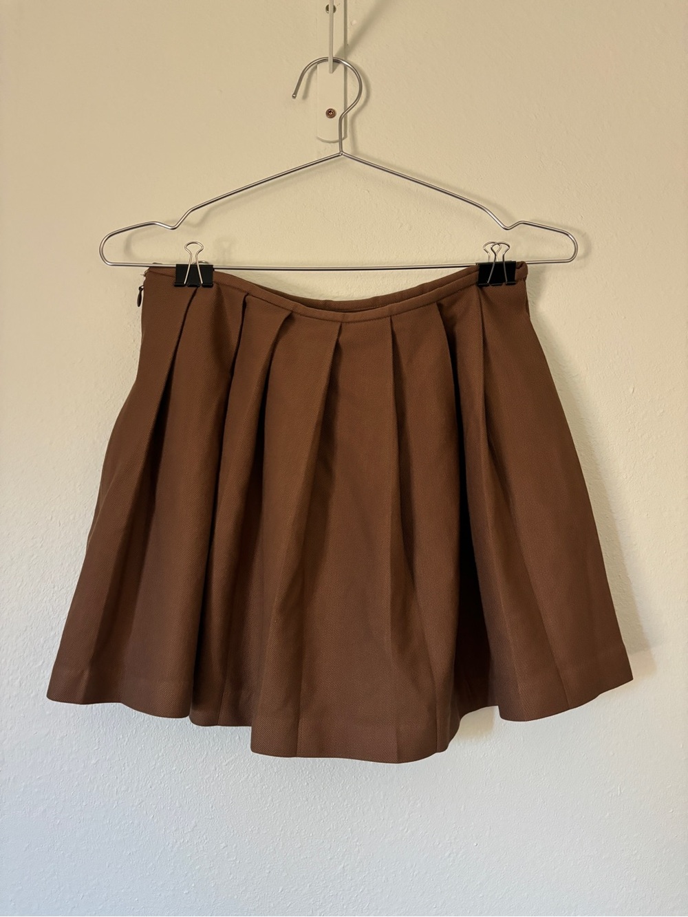 Pleated Brown Women’s Skirt